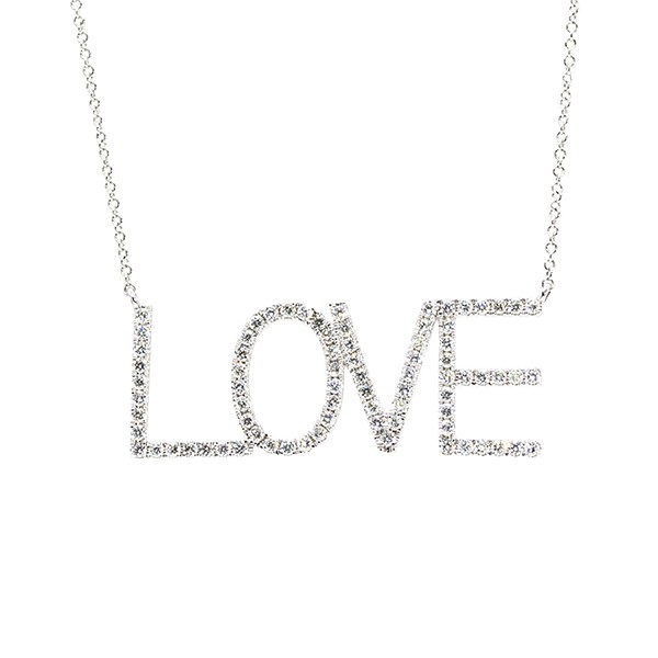 18K Diamond LOVE necklace